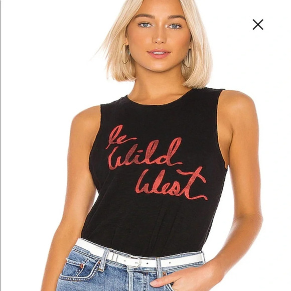 . Nwt! Cinq a Sept Le Wild West Muscle Tee - Picture 2 of 4